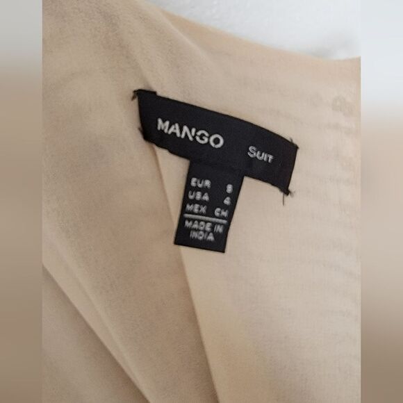 Mango Collection Gold Sequin on Blush Dress - Picture 6 of 6